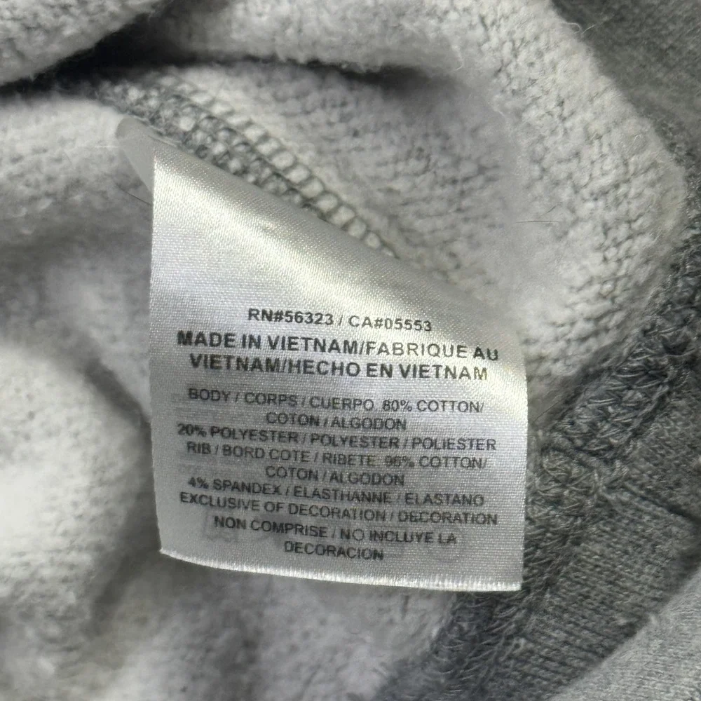 Nike Springfield Baseball Crewneck Fleece Sweatshirt Mens XLT Gray Center Swoosh
